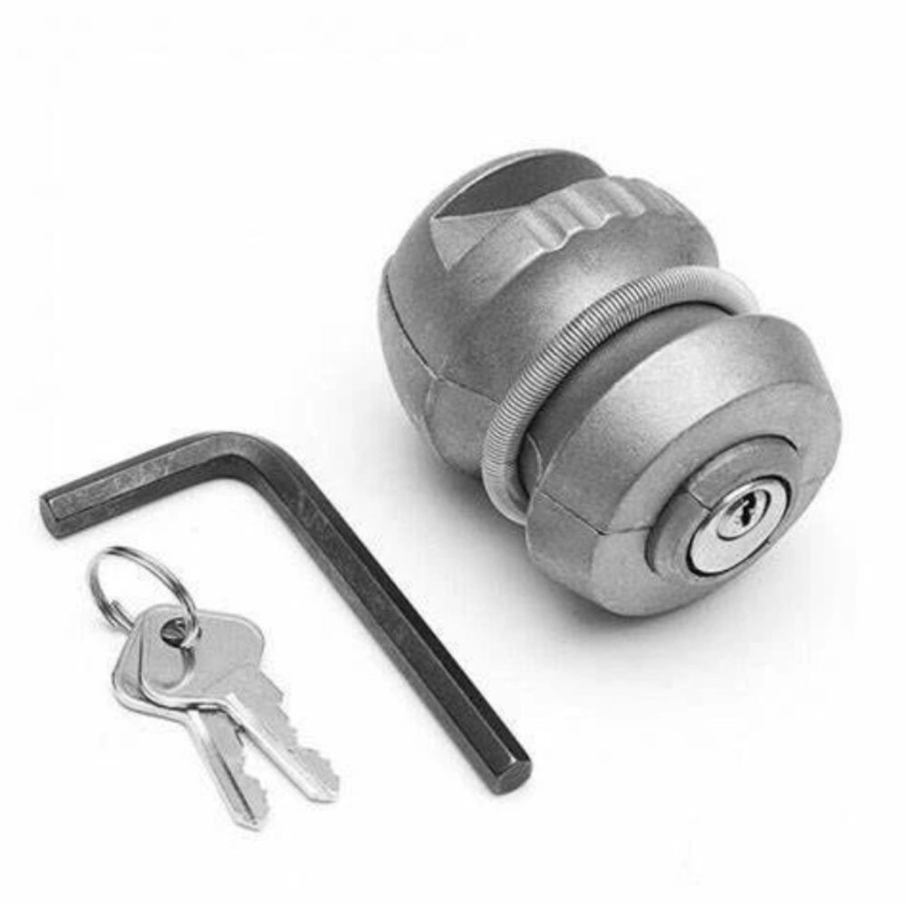 Gray Key Lock with Keychain - Picture 5 of 7